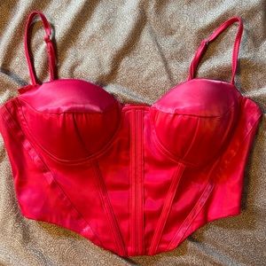 Hot pink corset top